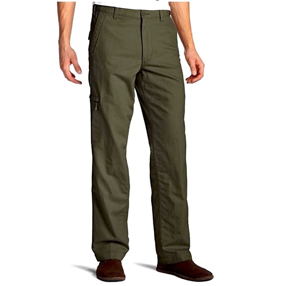 Vintage DOCKERS D3 Classic Fit Green Flat Front Straight Leg Cargo Pants W 38 - Picture 1 of 16